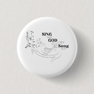 Badge Rond 2,50 Cm Bouton d'illustration du texte biblique
