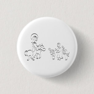 Badge Rond 2,50 Cm Bouton d'illustration du texte biblique