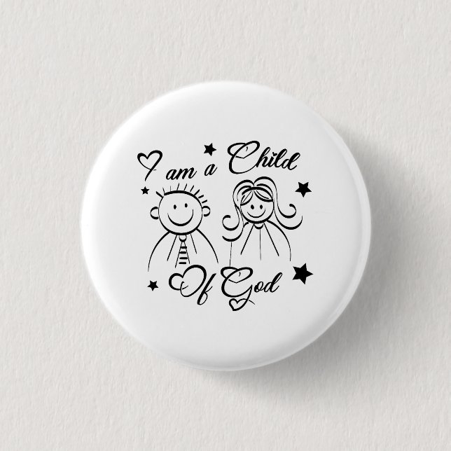 Badge Rond 2,50 Cm Bouton d'illustration du texte biblique (Devant)