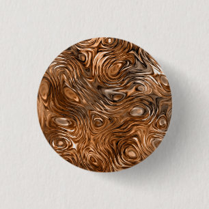 Badge Rond 2,50 Cm Bouton d'impression "cuivre" moulé