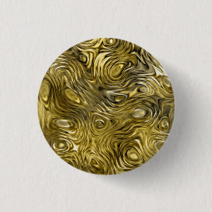 Badge Rond 2,50 Cm Bouton d'impression Molten "Gold"
