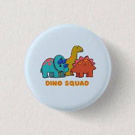 Badge Rond 2,50 Cm Bouton Dino