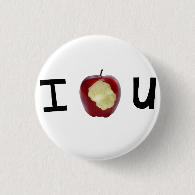 Badge Rond 2,50 Cm Bouton d'IOU (Devant)