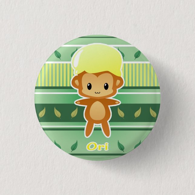 Badge Rond 2,50 Cm Bouton d'Ori (Devant)