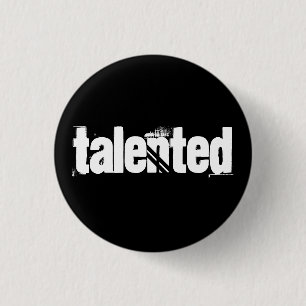 Badge Rond 2,50 Cm Bouton doué blanc