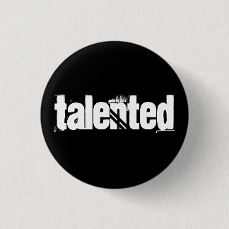 Badge Rond 2,50 Cm Bouton doué blanc