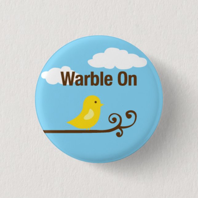 Badge Rond 2,50 Cm Bouton doux de birdie (Devant)