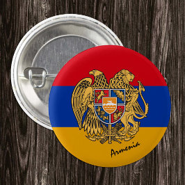 Badge Rond 2,50 Cm Bouton drapeau arménien, Arménie patriotique