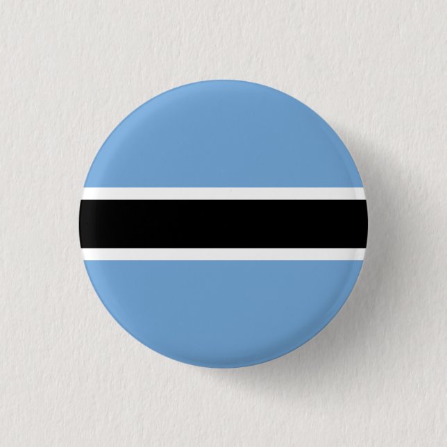 Badge Rond 2,50 Cm Bouton drapeau du Botswana patriotique (Devant)