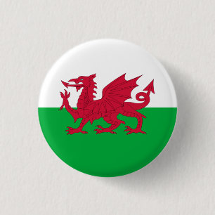 Badge Rond 2,50 Cm Bouton drapeau du Pays de Galles