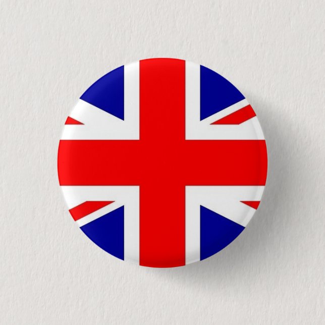 Badge Rond 2,50 Cm Bouton Drapeau UK (Devant)