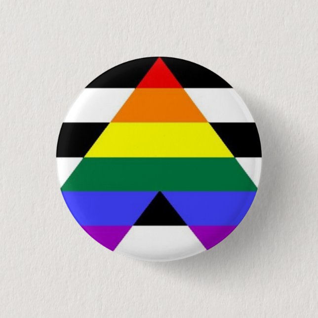 Badge Rond 2,50 Cm Bouton droit de drapeau d'allié (Devant)