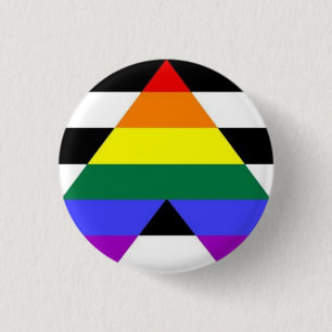 Badge Rond 2,50 Cm Bouton droit de drapeau d'allié