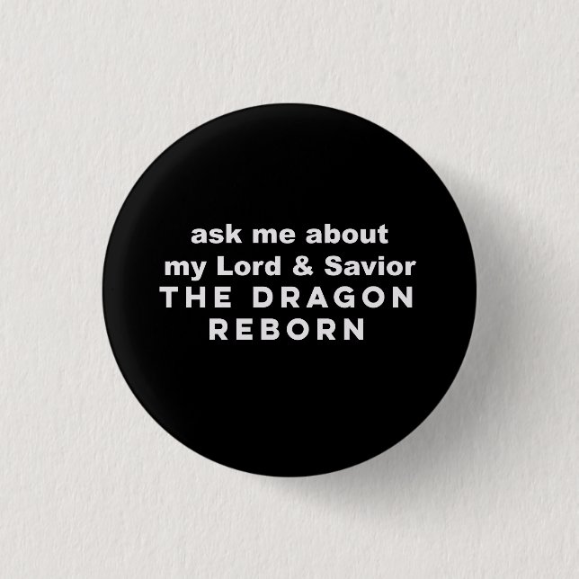 Badge Rond 2,50 Cm Bouton du dragon (Devant)