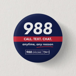 Badge Rond 2,50 Cm Bouton du logo 988