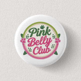 Badge Rond 2,50 Cm Bouton du logo du club du ventre rose