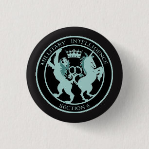 Badge Rond 2,50 Cm Bouton du service secret de Sa Majesté