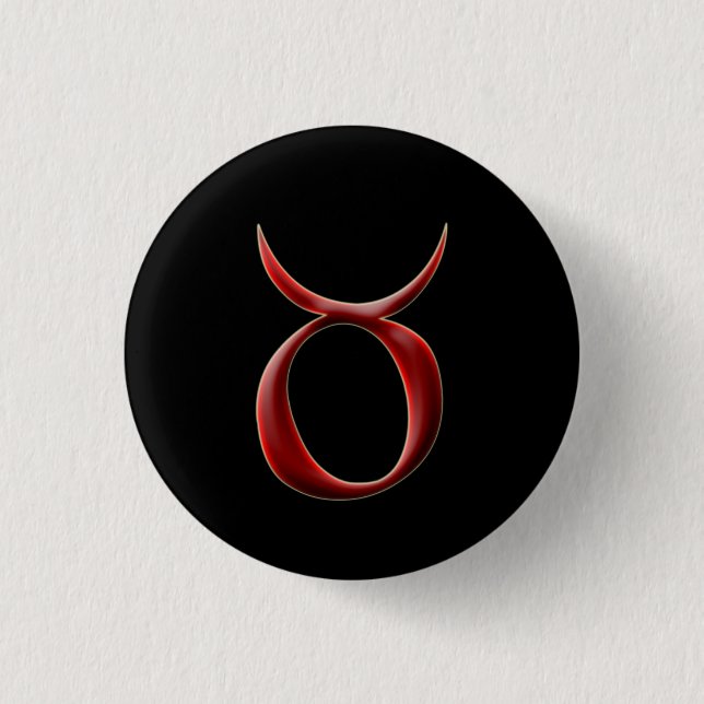 Badge Rond 2,50 Cm Bouton du Taureau #2 (Devant)