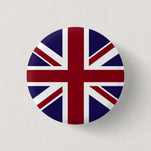 Badge Rond 2,50 Cm Bouton d'Union Jack