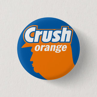 Badge Rond 2,50 Cm Bouton Effacer orange