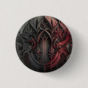 Badge Rond 2,50 Cm Bouton Élégance gothique