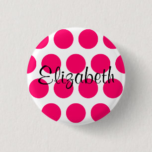 Badge Rond 2,50 Cm Bouton Elizabeth