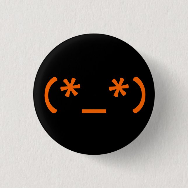 Badge Rond 2,50 Cm Bouton Émoticon (Devant)