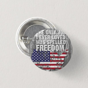Badge Rond 2,50 Cm Bouton – Emploi Liberté