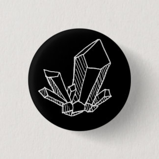 Badge Rond 2,50 Cm Bouton en cristal
