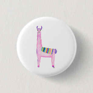 Badge Rond 2,50 Cm Bouton en lama mignon, épingle