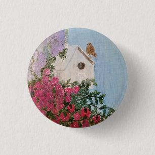 Badge Rond 2,50 Cm Bouton épingle d'oiseaux du printemps