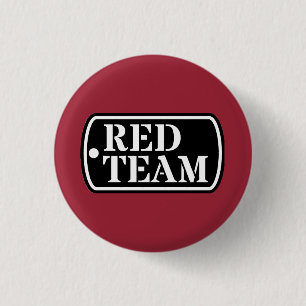 Badge Rond 2,50 Cm Bouton Équipe rouge