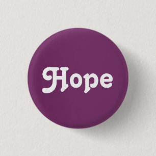 Badge Rond 2,50 Cm Bouton Espoir