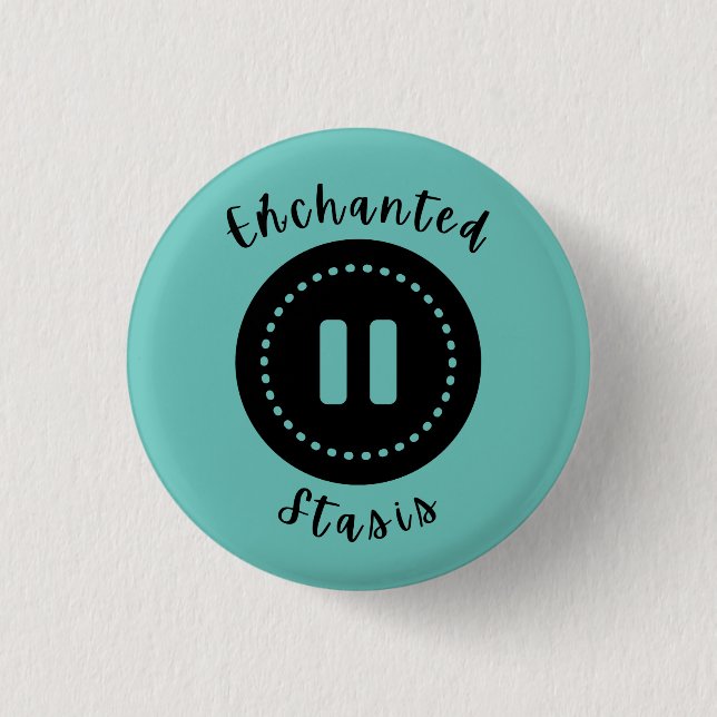 Badge Rond 2,50 Cm Bouton État enchanté (Devant)