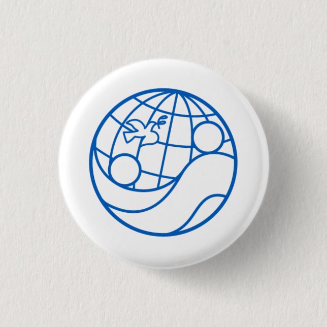 Badge Rond 2,50 Cm Bouton EWB-USA (Devant)