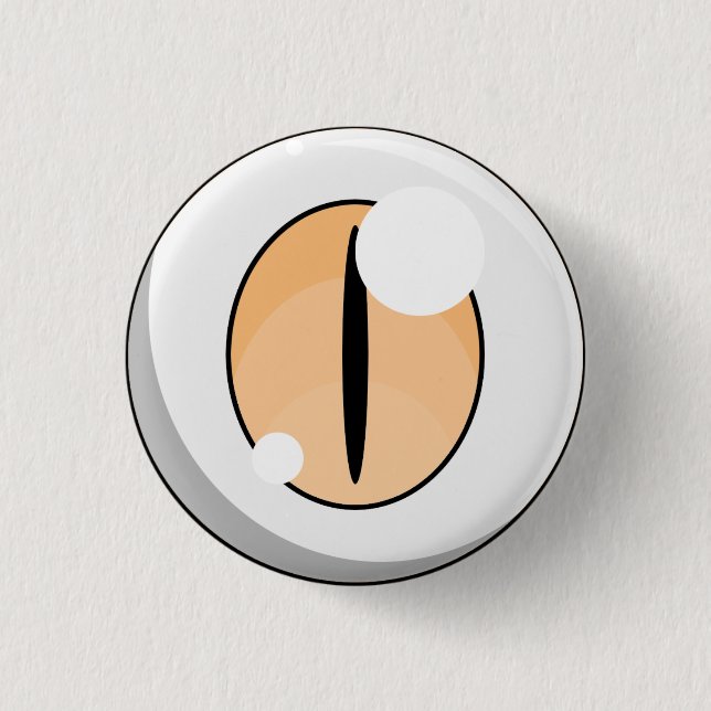 Badge Rond 2,50 Cm Bouton Eyeball Ghost personnalisable (Devant)