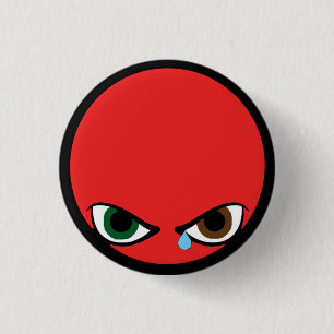 Badge Rond 2,50 Cm Bouton fâché de bébé