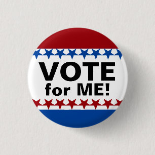 Badge Rond 2,50 Cm Bouton fait sur commande de campagne de vote