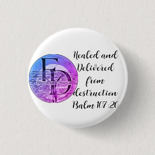 Badge Rond 2,50 Cm Bouton FD