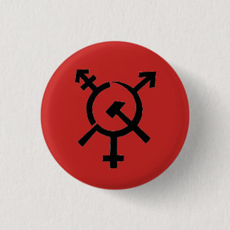 Badge Rond 2,50 Cm Bouton féministe étrange de communisme de
