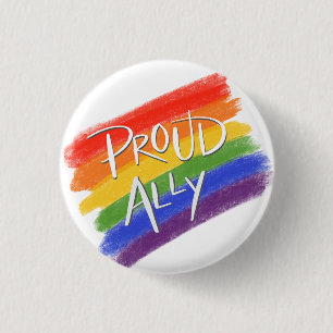Badge Rond 2,50 Cm Bouton fier d'allié