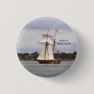 Badge Rond 2,50 Cm Bouton Fierté de Baltimore II