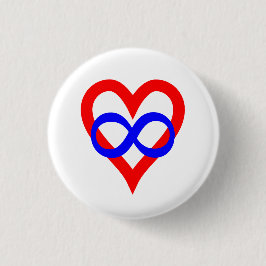 Badge Rond 2,50 Cm Bouton Fierté Polyamory (Symbole)