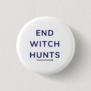 Badge Rond 2,50 Cm Bouton Fin Chasse Sorcière