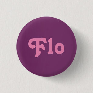 Badge Rond 2,50 Cm Bouton Flo