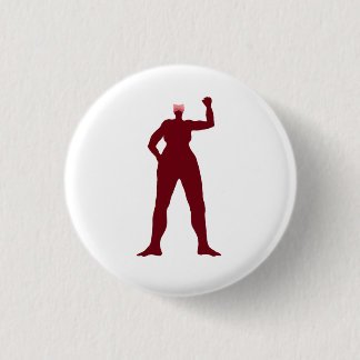 Badge Rond 2,50 Cm Bouton fort de femme