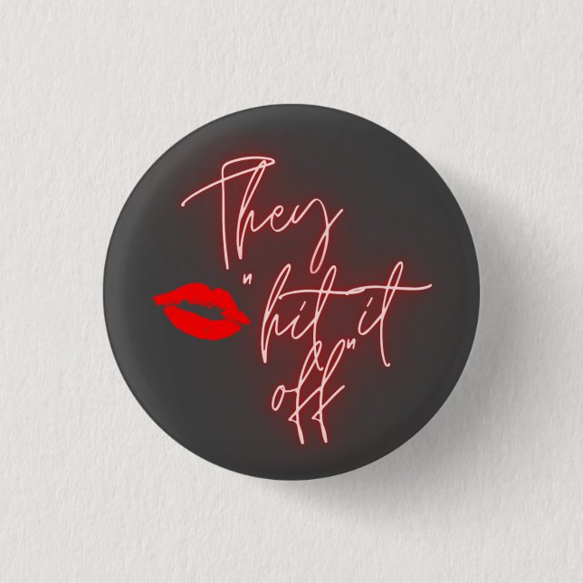 Badge Rond 2,50 Cm Bouton "Frapper" (Devant)
