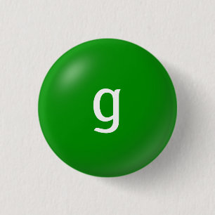 Badge Rond 2,50 Cm Bouton G Monogramme