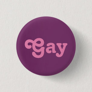 Badge Rond 2,50 Cm Bouton Gay