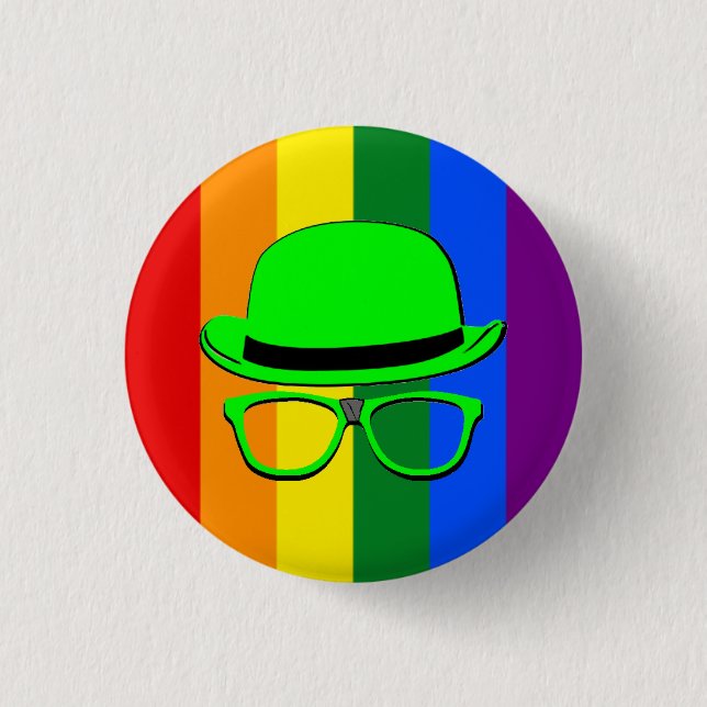 Badge Rond 2,50 Cm Bouton Gay pride de nuit Dork (Devant)